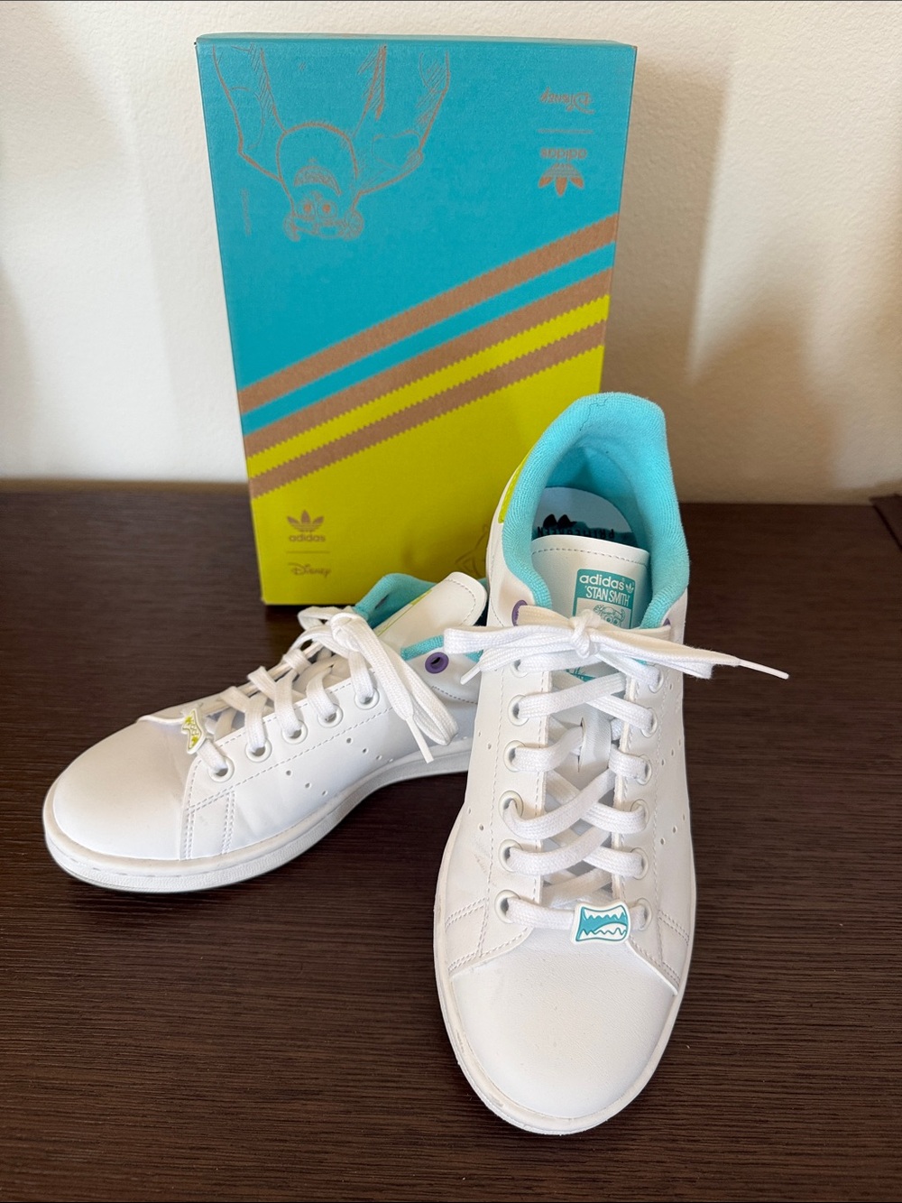 adidas Stan Smith and Disney’s Monsters Inc. White vegan leather Sneakers